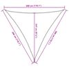vidaXL Vela Parasole 160 g/m&sup2; Triangolare 3x3x3 m in HDPE