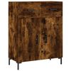 vidaXL Credenza Rovere Fumo 69,5x34x180 cm in Legno Multistrato