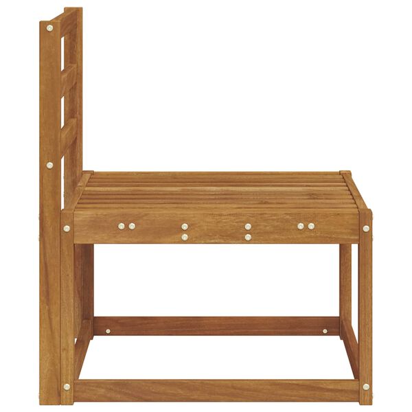 vidaXL Divano centrale per esterno Legno di Acacia Massello Naturale