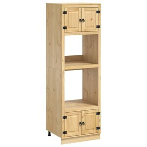 vidaXL Armadietto SKI Marrone Miele 66 x 58 x 207 cm Pino massello