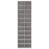 vidaXL Scarpiera Grigio Cemento 54x34x183 cm in Truciolato