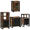 vidaXL Set di mobili per il bagno 4 pcs Legno massello riciclato