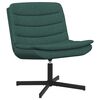 vidaXL Sedia girevole Verde Scuro 63 x 75 x 76 cm Tessuto