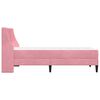vidaXL Struttura letto con materasso Rosa 80 x 200 cm Velluto
