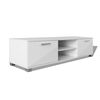 vidaXL Mobile Porta TV Bianco Lucido 120x40,5x35 cm