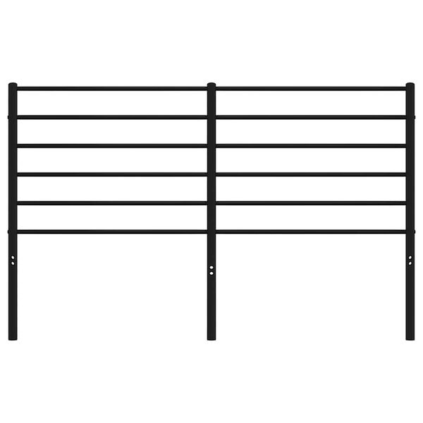 vidaXL Testiera di Ricambio in Metallo Nero 135 cm