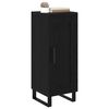 vidaXL Credenza Rovere Nero 34,5 x 34 x 90 cm