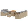 vidaXL Set Divano da Giardino 10 pz 9-Numero di posti