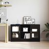 vidaXL Credenza Rovere Nero 120 x 30,5 x 70 cm Legno multistrato