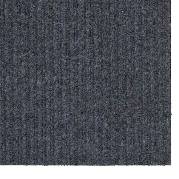 vidaXL Runner in Moquette Grigio 80 x 500 cm Tessuto