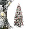vidaXL Albero di Natale artificiale con 150 LED Bianco 150 cm