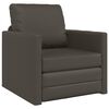 vidaXL Divano letto 60cm Grigio Pelle Artificiale
