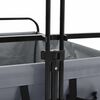 vidaXL Carrello a Mano Pieghevole Grigio 89 x 63 x 96 cm