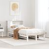 vidaXL Letto Libreria senza Materasso Bianco 75x190 cm Legno Massello