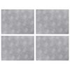 vidaXL Gradini per Scale 4 pz 40 x 30 cm Argento Alluminio