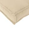 vidaXL Cuscino Beige 140 x 40 x 8 cm Tessuto Oxford