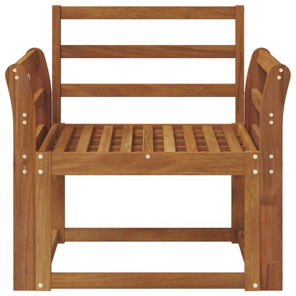 vidaXL Divano da esterno Legno di Acacia Massello Naturale