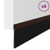 vidaXL Spazzole per porte autoadesive 6 pcs Marrone 100 cm