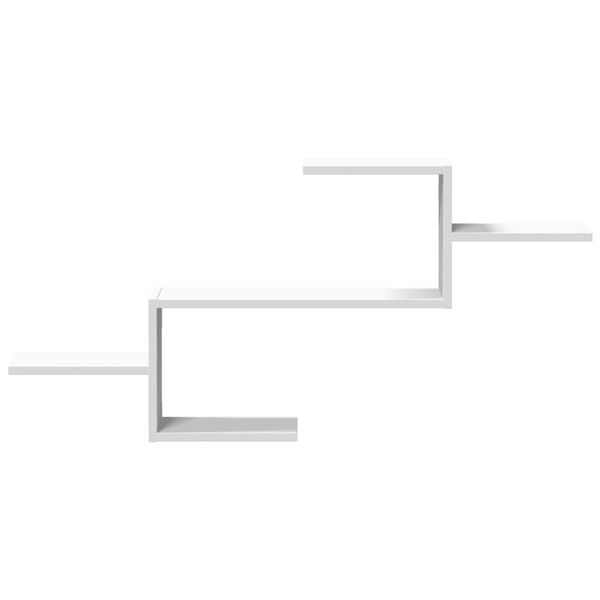 vidaXL Scaffale a Parete Bianco 104x15x49 cm in Legno Multistrato