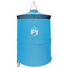 vidaXL Tenda per toilet pop-up con corda sospesa Blu 97 x 126 cm