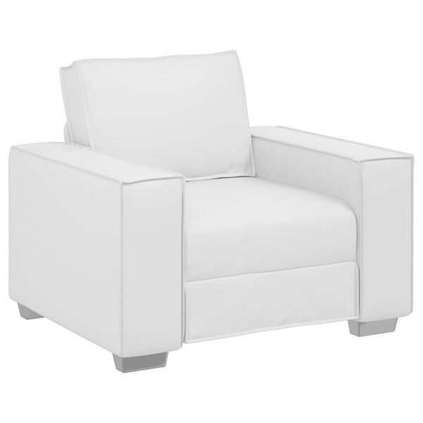 vidaXL Poltrona Sofa Bianco 100 cm Pelle Sintetica