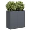 vidaXL Fioriera Antracite 80x40x80 cm in Acciaio Laminato a Freddo