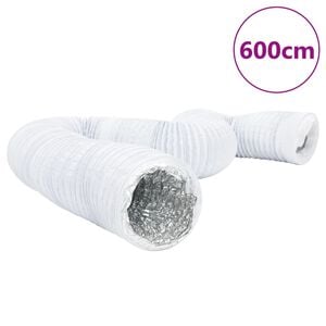 vidaXL Condotto di Ventilazione in Alluminio e PVC 6m &Oslash;10cm