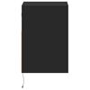 vidaXL Mobile TV a Parete con Luci LED Nero 41x31x45 cm