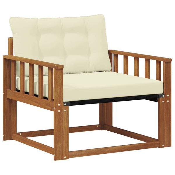 vidaXL Set di divani da esterno Legno di Acacia Massello e Textilene