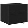 vidaXL Armadio da Notte con cassetto 2 pcs Rovere Nero 50 x 39 x 41 cm