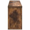 vidaXL Appendiabiti a muro con lo scaffale Rovere fumo 75 x 16 x 26 cm
