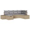 vidaXL Set di divani 6 pz polyrattan