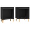vidaXL Comodini 2 pz Nero 40x35x50 cm