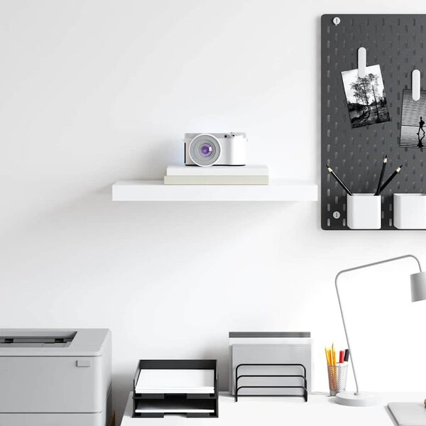 vidaXL Scaffale a Parete Bianco 50x23x3,8 cm in MDF