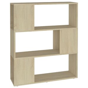 vidaXL Libreria/Divisorio Rovere Sonoma 80x24x94 cm in Truciolato