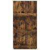 vidaXL Scaffale per riviste Rovere fum&eacute; 51 x 11 x 102 cm