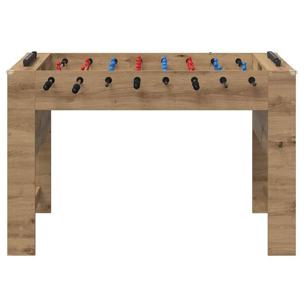 vidaXL Tavolo da Foosball Rovere Artigianale 125 x 60,5 x 80 cm