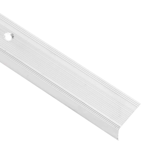 vidaXL Profili a L per Gradini 15 pz in Alluminio 100 cm Argento