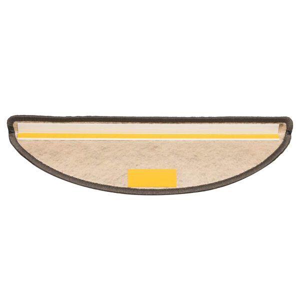 vidaXL Tappeti Adesivi per Scale Sisal 30pz 56x17x3 cm Beige Marrone