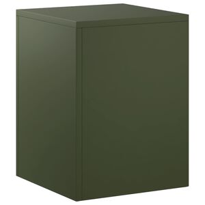 vidaXL Supporto per piante Verde Oliva 30 x 30 x 40 cm Acciaio Corten