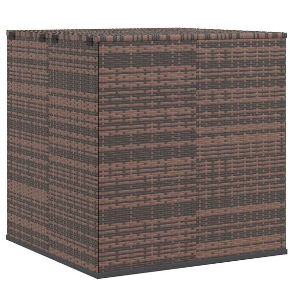 vidaXL Contenitore da Giardino in Rattan PE 100x97,5x104 cm Marrone