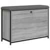 vidaXL Panca Portascarpe Cassetto Ribaltabile Grigio Sonoma 82x32x56cm