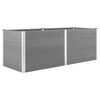 vidaXL Letto Rialzato da Giardino 250x100x91 cm in WPC Grigio