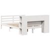 vidaXL Letto Libreria senza Materasso Bianco 140x200 cm Legno di Pino