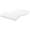 vidaXL Materasso in Schiuma Bianco 140x220 cm 7 Zone Durezza 20 ILD