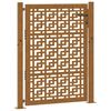 vidaXL Cancello da giardino 100x150 cm in acciaio corten con design a croce