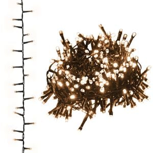 vidaXL Stringa LED Compatta con 400 Luci LED Bianco Caldo 13 m PVC