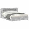 vidaXL Telaio del letto con storage Grigio Cemento 200 x 200 cm