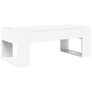 vidaXL Tavolino da salotto Bianco 110 x 50 x 41 cm Legno multistrato