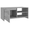 vidaXL Tavolino da Salotto Grigio Sonoma 102x50x45cm Legno Multistrato